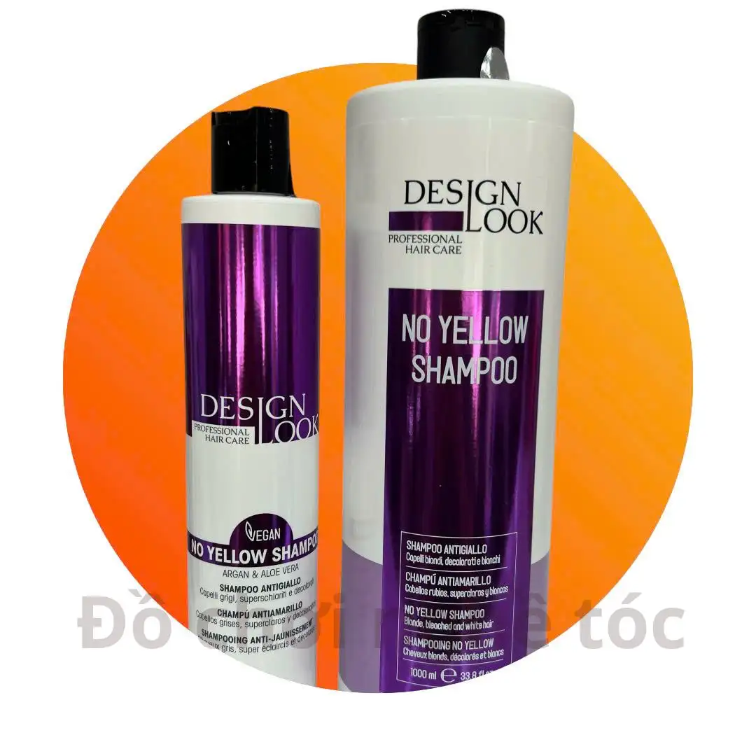 Dầu Gội Tím Khử Vàng Designlook – Nhập Khẩu Ý, Chuẩn Salon, Giữ Màu Bạch Kim Đỉnh Cao
