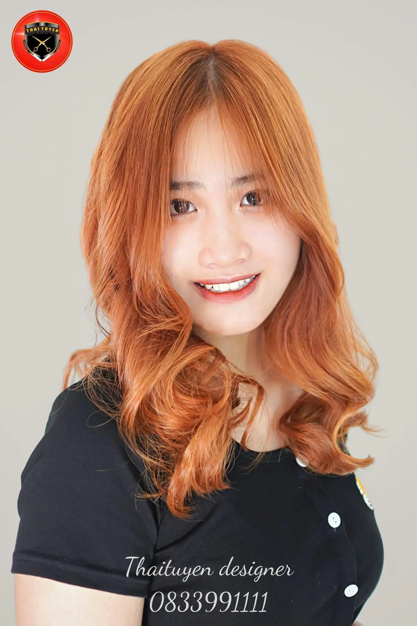 Tóc Uốn Cam Cháy