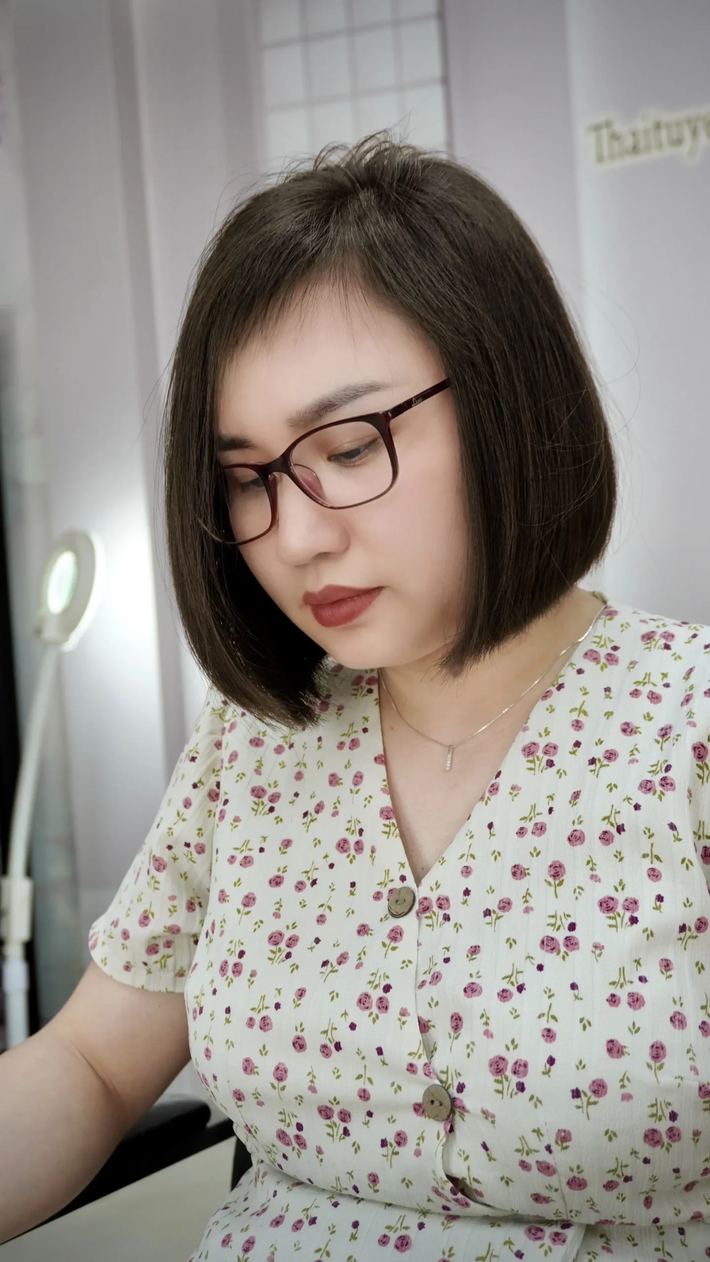 Kiểu tóc vuông cho người béo mặt tròn