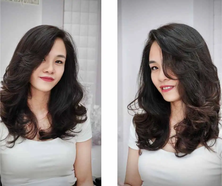 Kiểu Tóc Dài Bung Lụa