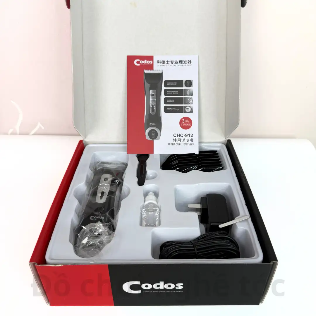 Tông đơ pin lithium chuyên nghiệp Codos CHC-912 chính hãng