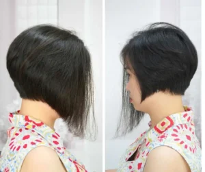 Kiểu tóc bob lệch bất đối xứng – tuyệt phẩm được thực hiện bởi Nhà tạo mẫu tóc Thái Tuyển
