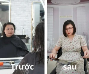 Kiểu tóc vuông cho người béo mặt tròn