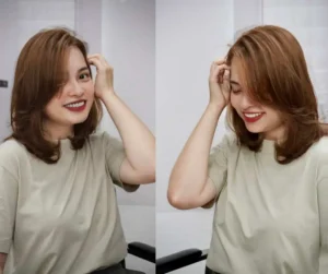 Kiểu Tóc Layer Ôm Mặt – Màu Vàng 7/3 Tươi Sáng & Trẻ Trung