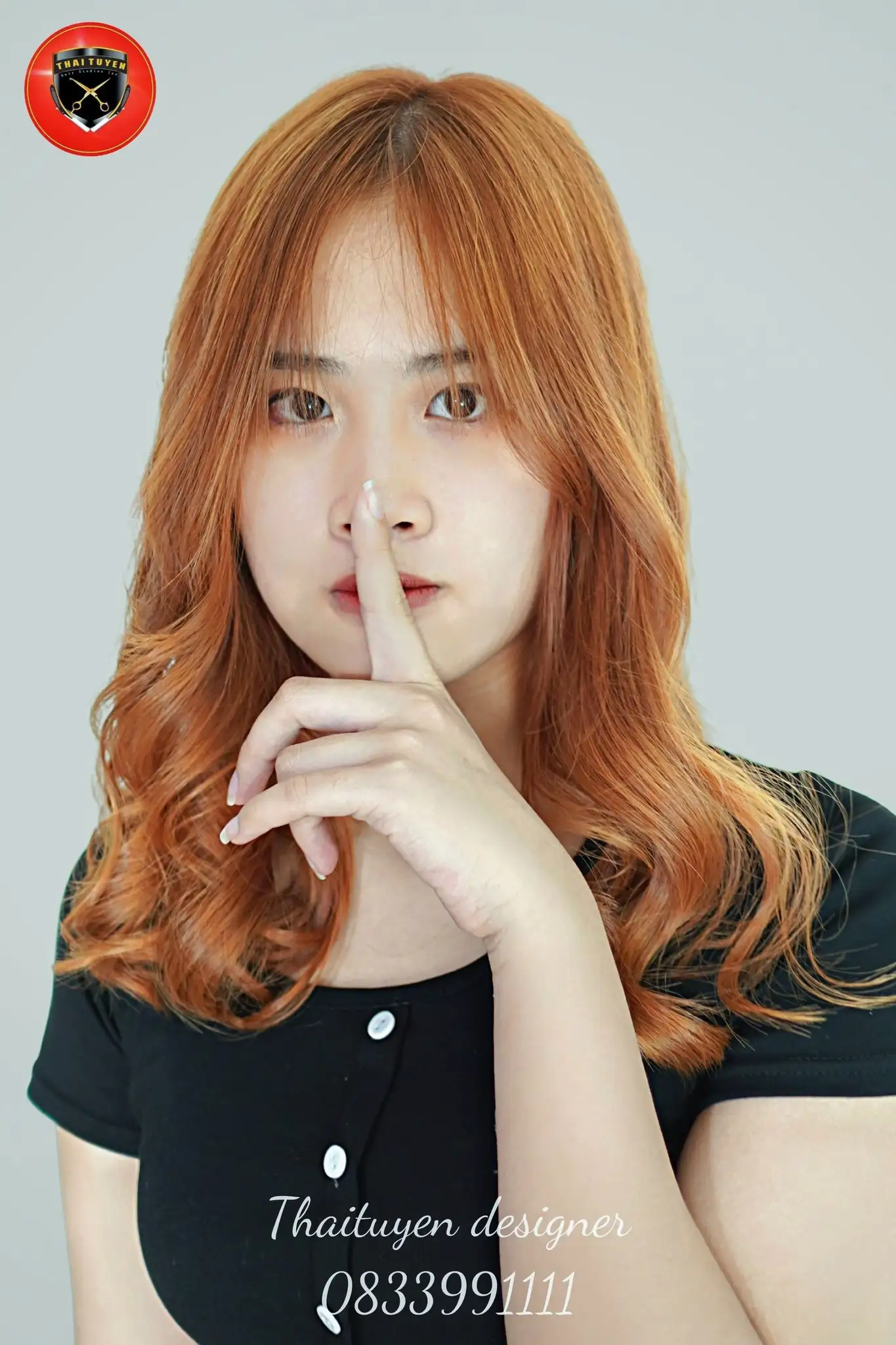 Tóc Uốn Cam Cháy