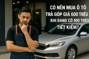 Có nên mua ô tô trả góp giá 600 triệu khi đang có 400 triệu?