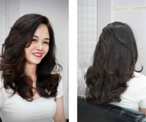 Kiểu Tóc Dài Bung Lụa