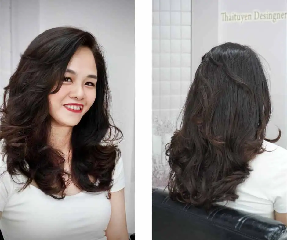 Kiểu Tóc Dài Bung Lụa